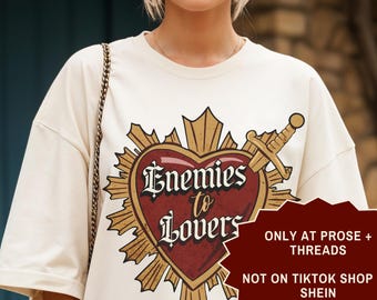 Enemies to Lovers Shirt, Bookish Trope Shirt, Romantasy Shirt, Book Lover Shirt, Reader Shirt, BookTok Shirt