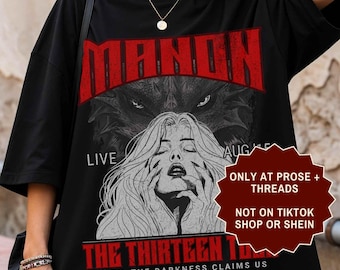 Manon Blackbeak Shirt, The Thirteen Shirt, Throne of Glass Shirt, Fantasy Shirt, BookTok Merch, Bookish Graphic Tee, Reader Gift,