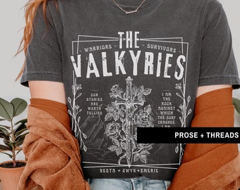 Valkyrie ACOTAR shirt Nesta Sarah J Maas Acotar Merch Velaris Shirt Acotar Gifts SJM merch Bookstagram Sarah J Maas Merch Lady Death ACOSF