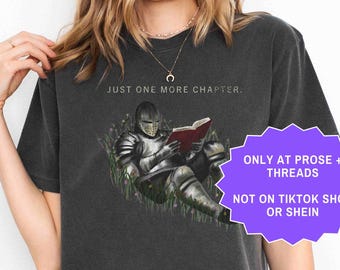 One More Chapter Knight Bookish Boxy Tee Romantasy Merch Booktok Merch Bookstagram Shirt Romantasy Gift For Book Lovers