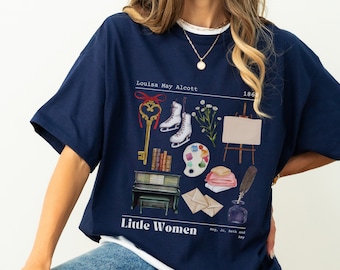 Cottagecore Little Women Shirt Comfort Colors Light Academia Little Women T Shirt Louisa May Alcott Library Shirt Bookish Merch Amy March