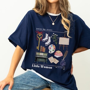 Cottagecore Little Women Shirt Comfort Colors Light Academia Little Women T Shirt Louisa May Alcott Library Shirt Bookish Merch Amy March