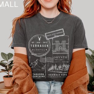 Terrasen Throne Of Glass Shirt Sarah J Maas Sarah J Maas Merch SJM Merch Throne Of Glass Rowan Aelin Fireheart Shirt Manon Bookstagram Merch