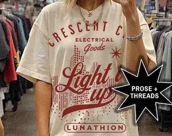 Crescent City Shirt Lunathion Sarah J. Maas Merch Light It Up Book Lover Sweater Bookish Bookstagram Booktok Merch SJM Gift Bryce Quinlan