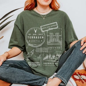 Terrasen Throne Of Glass Shirt Sarah J Maas Sarah J Maas Merch SJM Merch Throne Of Glass Rowan Aelin Fireheart Shirt Manon Bookstagram Merch