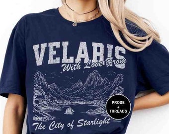 Licensed Velaris Shirt A Court of Thorns and Roses ACOTAR Merch Sarah J. Maas Inspired Gift for Book Lovers Booktok Merch Bookstagram SJM