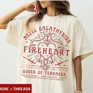 Aelin Fireheart Trono de Vidro Produtos Sarah J Maas Produtos SJM Produtos Trono de Vidro Camiseta Você Não Se Rende a Qualquer Fim Sarah J Maas Manon imagem 2