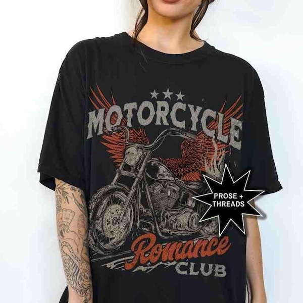 Camiseta del club de romance en motocicleta Camiseta de romance oscuro Camiseta Smut STFUATTDLAGG Merch de Booktok Camiseta de Bookstagram Morally Grey Camiseta Spicy