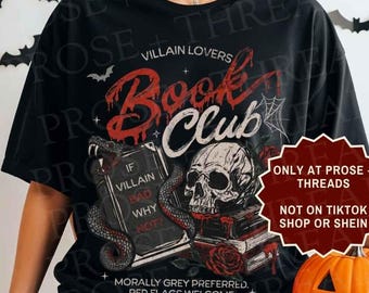 Villain Lover Shirt Morally Grey Shirt Book Club Shirt Dark Romance Shirt