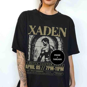 Xaden Riorson Fourth Wing Shirt Fourth Wing Merch Iron Flame Booktok Merch Bookstagram Violet Basgiath War College Booktok Shirt Bookish