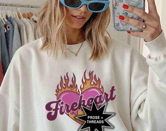 Sudadera Trono de Cristal Camiseta Corazón de Fuego Merchandising para amantes de los libros Merchandising de Sarah J Maas Regalos de SJM Merchandising de Booktok Bookstagram No te rindas