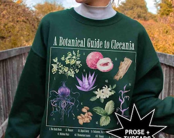 Licensed Clecanian Series Botanical Sweatshirt Romantasy Gift For Book Lovers Alien Romance Booktok Merch Bookstagram Shirt Booktok Shirt