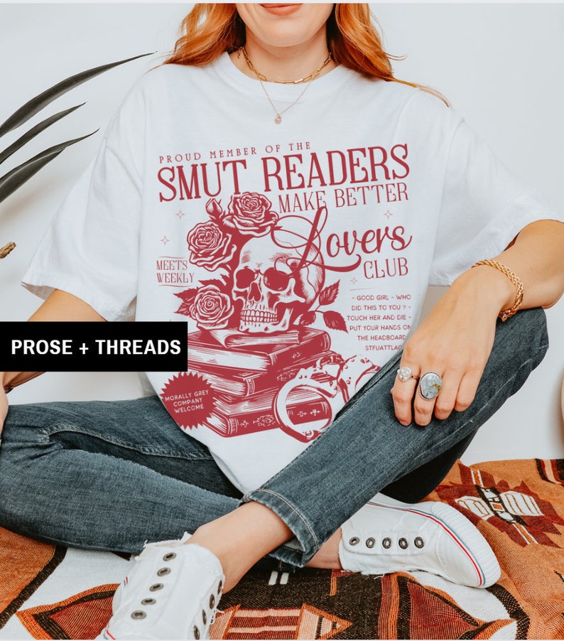 Smut Shirt STFUATTDLAGG Bookstagram Dark Academia Shirt Smut Gifts Dark Romance Smut Stuff Banned Books Shirt Romantasy Id Rather Be Reading image 4