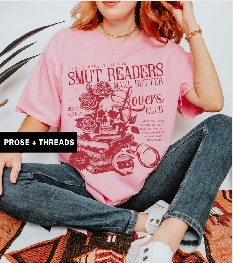 Smut Shirt STFUATTDLAGG Bookstagram Dark Academia Shirt Smut Gifts Dark Romance Smut Stuff Banned Books Shirt Romantasy Id Rather Be Reading image 3