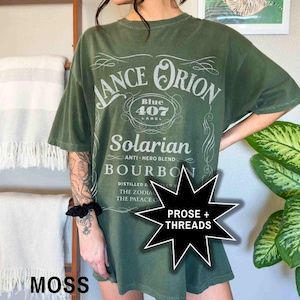 Lance Orion Bourbon Shirt Zodiac Academy Booktok Merch Bookstagram Shirt Romantasy Gift For Book Lovers Professor Orion Darius Acrux image 5