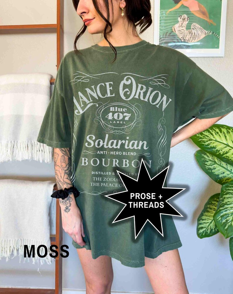 Lance Orion Bourbon Shirt Zodiac Academy Booktok Merch Bookstagram Shirt Romantasy Gift For Book Lovers Professor Orion Darius Acrux image 5