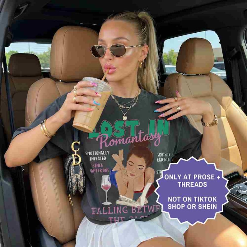 Lost In Romantasy Merch Booktok Merch Bookstagram Shirt Enemies To Lovers Book Boyfriend Gift For Book Lovers Bookish Merch Pepper