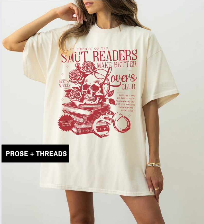 Smut Shirt STFUATTDLAGG Bookstagram Dark Academia Shirt Smut Gifts Dark Romance Smut Stuff Banned Books Shirt Romantasy Id Rather Be Reading image 5