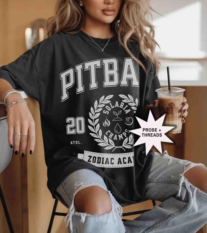 Licensierad Pitball Zodiac Academy-skjorta Booktok Merch Bookstagram-skjorta Romantisk present till bokälskare Orion Darius Acrux Black