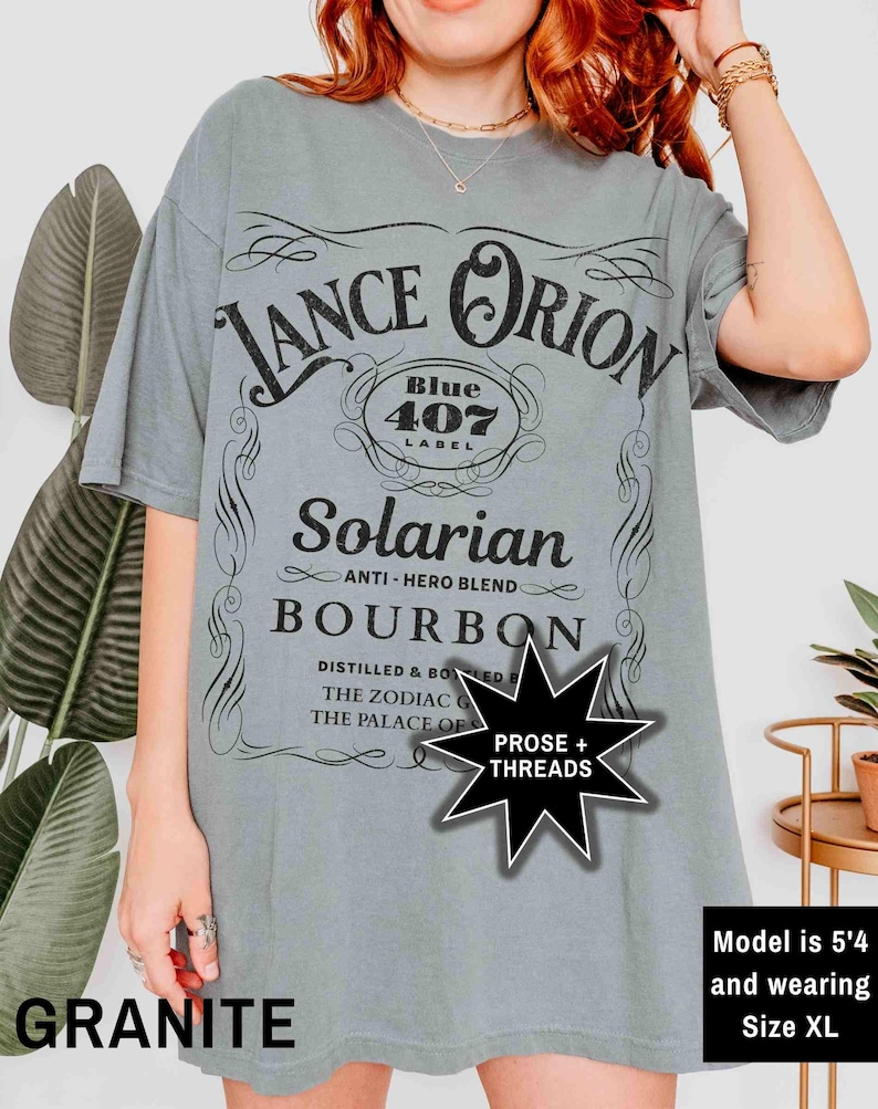 Lance Orion Bourbon Shirt Zodiac Academy Booktok Merch Bookstagram Shirt Romantasy Gift For Book Lovers Professor Orion Darius Acrux Granite