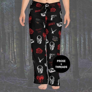 Nawiedzone spodnie piżamowe Adeline Nawiedzone towary Adeline Zade Meadows IICYIFY Mała mysz STFUATTDLAGG Bookstagram Booktok towary