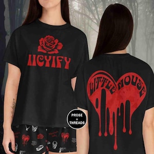 Set pigiama Haunting Adeline con licenza ufficiale Merchandising Dark Romance Zade Meadows IICYIFY Little Mouse STFUATTDLAGG Bookstagram Booktok Merch