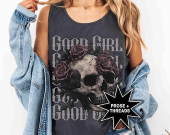 Dark Romance Good Girl Era Tank Dark Romance Reader STFUATTDLAGG Booktok Shirt Booktok Merch Bookstagram Haunting Adeline