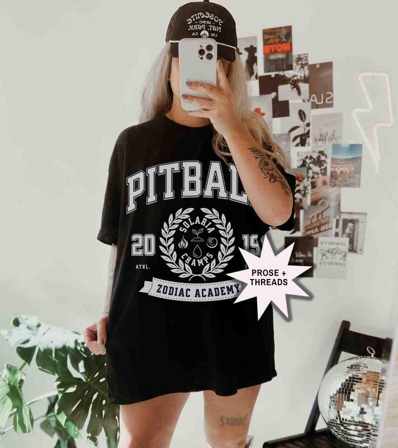 Licensierad Pitball Zodiac Academy-skjorta Booktok Merch Bookstagram-skjorta Romantisk present till bokälskare Orion Darius Acrux bild 8