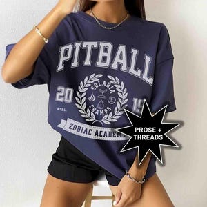 Licensierad Pitball Zodiac Academy-skjorta Booktok Merch Bookstagram-skjorta Romantisk present till bokälskare Orion Darius Acrux bild 3