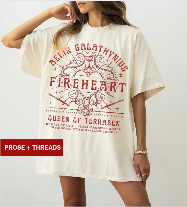 Aelin Fireheart Trono de Vidro Produtos Sarah J Maas Produtos SJM Produtos Trono de Vidro Camiseta Você Não Se Rende a Qualquer Fim Sarah J Maas Manon imagem 2