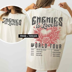 Feinde der Liebenden Trope Shirt Literatur Shirt Leichtes Academia Shirt Romantasie Bookstagram Merch Tarot Shirt Booktok Merch Bookish Dark Romance