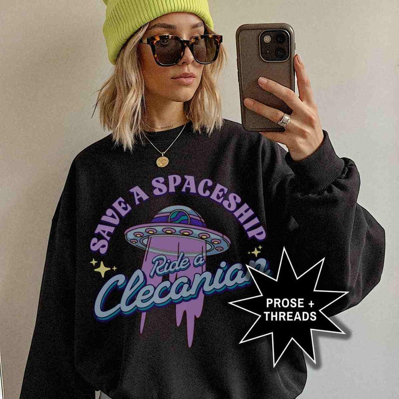 Licensierad Clecanian-serie-tröja Romantisk gåva för bokälskare Alien Romance Booktok Merch Bookstagram-tröja Booktok-tröja Bokmerchandise bild 6