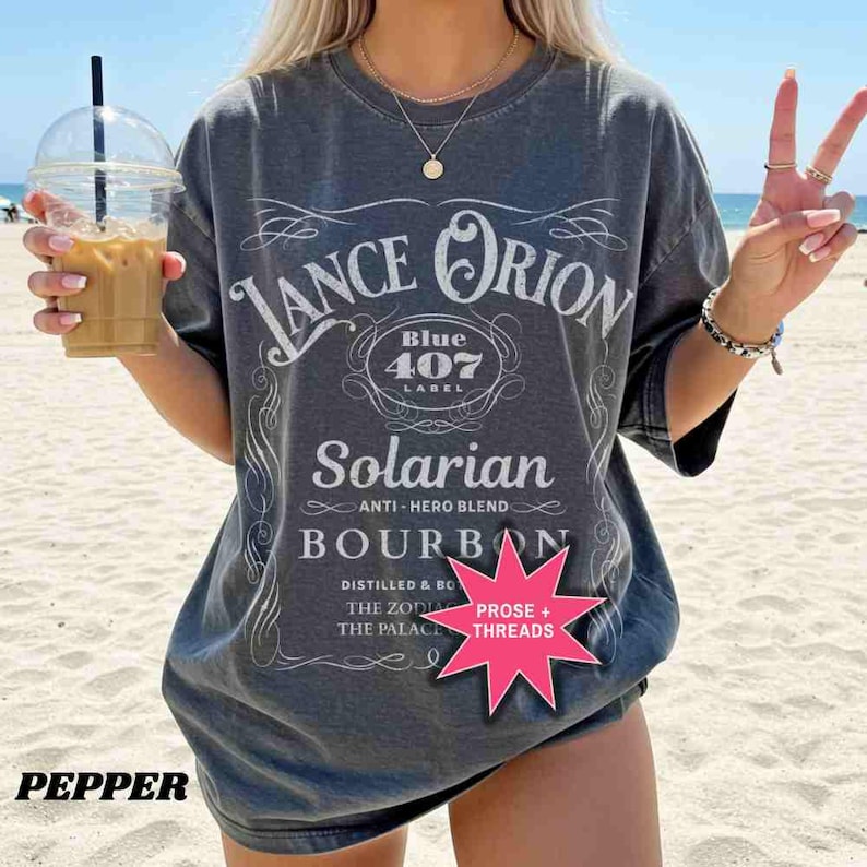 Lance Orion Bourbon Shirt Zodiac Academy Booktok Merch Bookstagram Shirt Romantasy Gift For Book Lovers Professor Orion Darius Acrux Pepper