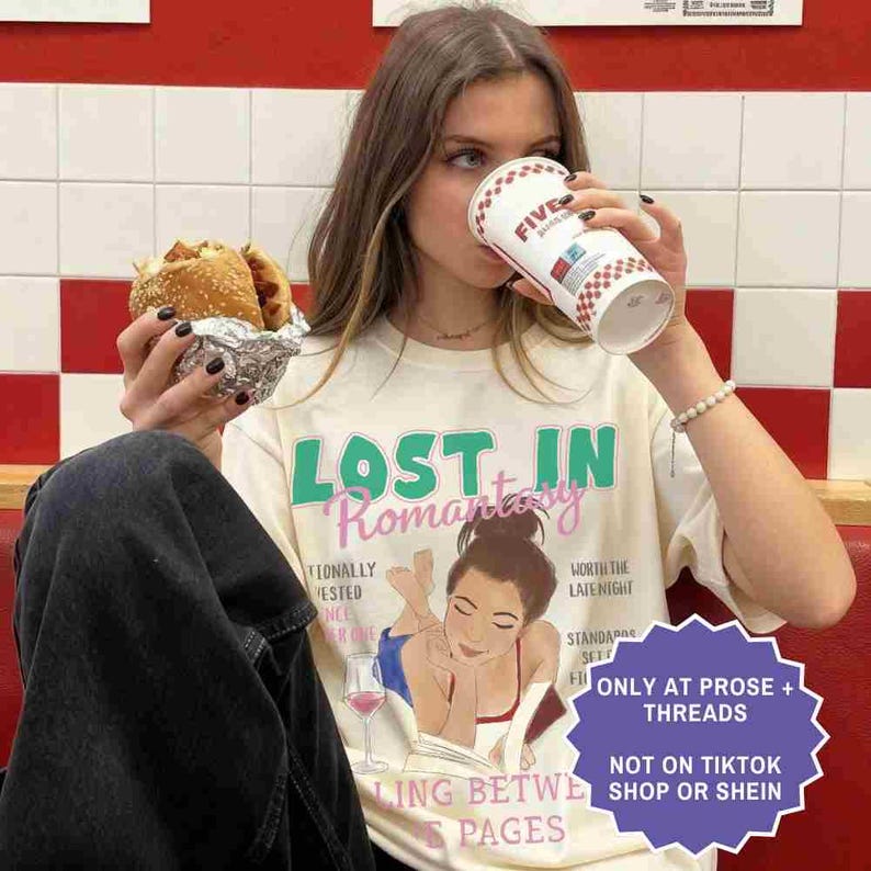 Lost In Romantasy Merch Booktok Merch Bookstagram Shirt Enemies To Lovers Book Boyfriend Gift For Book Lovers Bookish Merch image 7