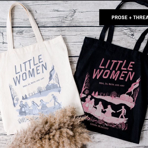Vintage Little Women Tote Bag Light Academia Little Women Tote Louisa May Alcott Library Tote Book Tote Shirt Bookish Merch Laptop Tote