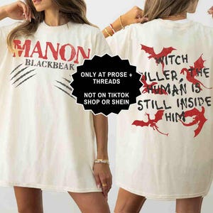 Manon Blackbeak Shirt We Are The Thirteen Throne Of Glass Merch SJM Merch Sarah J Maas Merch Manon Shirt Bookstagram Booktok Merch