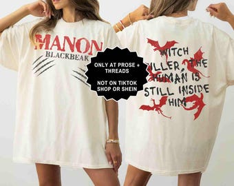 Camiseta de Manon Blackbeak Somos los trece Merchandising de Trono de Cristal Merchandising de SJM Merchandising de Sarah J Maas Camiseta de Manon Bookstagram Merchandising de Booktok