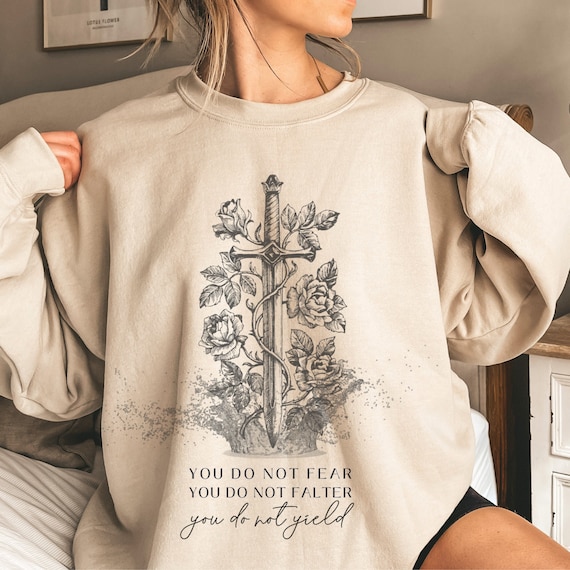 ACOTAR Sweatshirt You Do Not Yield ACOTAR Merch Velaris Shirt Rhysand SJM Merch Sarah J Maas Merch Acotar Gifts Sarah J Maas Bookstagram