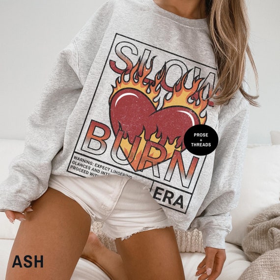 Slow Burn Romance Sweatshirt For Book Lovers Trope Shirt Enemie To Lovers Booktok Merch Bookstagram Shirt Romantasy Gifts Dark Romance