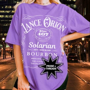Lance Orion Bourbon Shirt Zodiac Academy Booktok Merch Bookstagram Shirt Romantasy Gift For Book Lovers Professor Orion Darius Acrux image 6