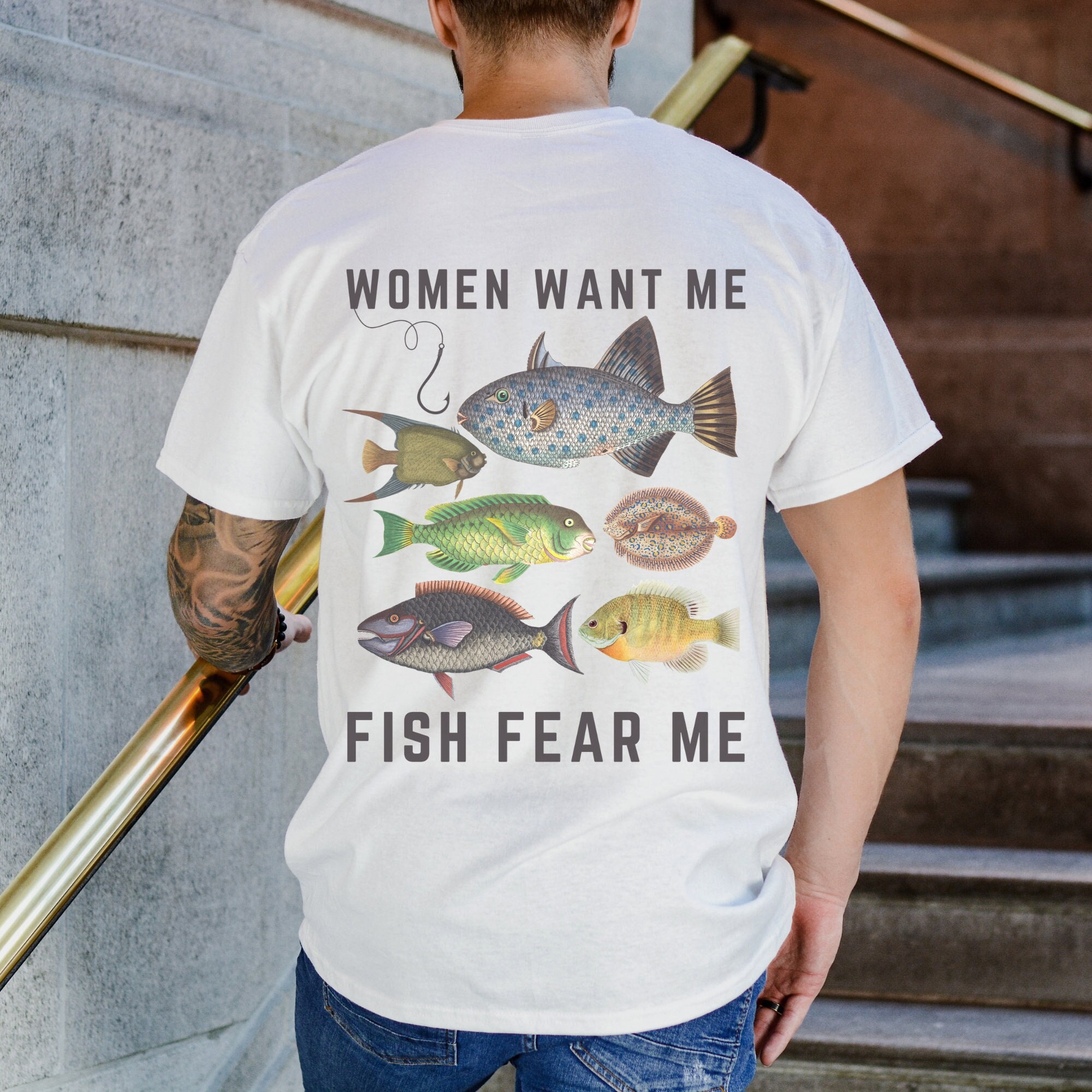 Women Want Me Fish Fear Me Shirt Ironic Shirt Shirts That Go Hard