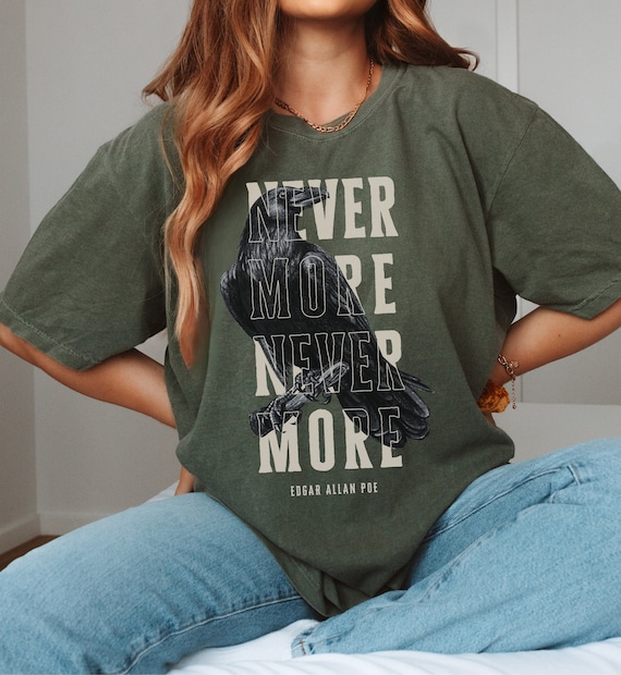 Edgar Allan Poe Raven Shirt Unique Literature Gift Edgar Allan Poe Raven Shirt Unique Literature Gift