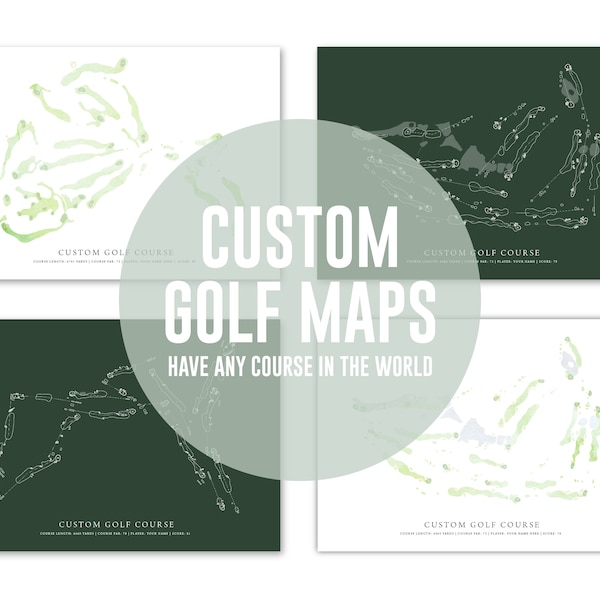 Custom | Golf Course Map | Digital Download