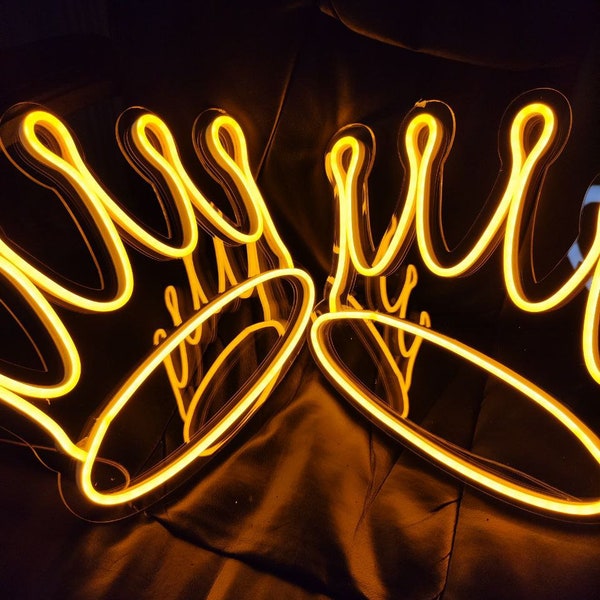 Neon crown, sign of the crown, LED crown, neon sign for princess