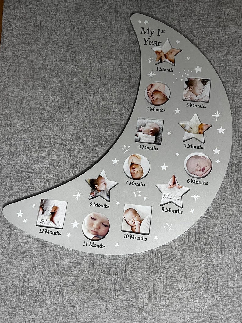 Babys first year frame etsy