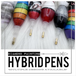 Hybrid diamantmålning/Ädelstenspenna/Glitter/Virvel/Marmor/Karaktär/Flera designer-Borrpenna