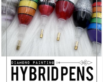 Hybrid Diamond Painting/Gem Art Pen/Sparkle/Swirl/Marble/Character/Multiple Designs-Drill Pen