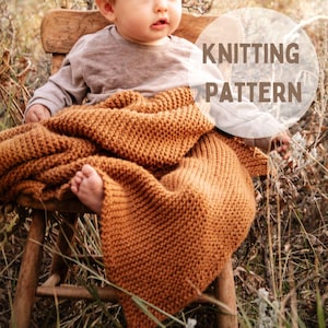 MODÈLE DE TRICOT - Couverture pour bébé Wildbrush - Projet pour débutants absolus