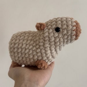 Crochet Capybara | Handmade Amigurumi Plush Toy, Desk Decor
