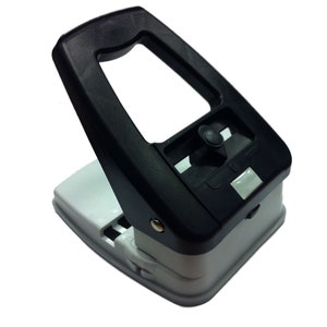 Desktop ID Card Hole Punch Tool for Name Badges - Three in One Slot Puncher with Guide (Slot Hole, Round Hole, Corner Rounder)